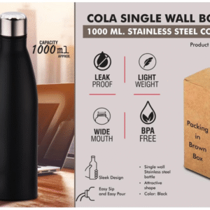 cola 1000ml stainless steel bottle