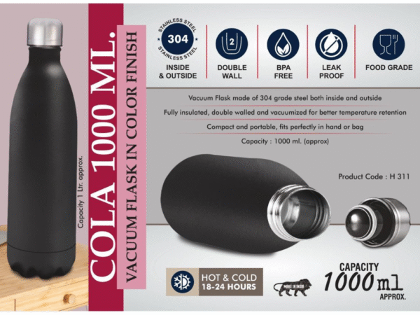 cola 1000ml vacuum flask
