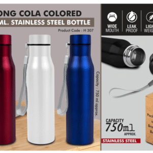 long cola colored 750 ml stainless steel bottle