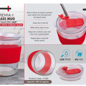 elegant 350 ml glass mug