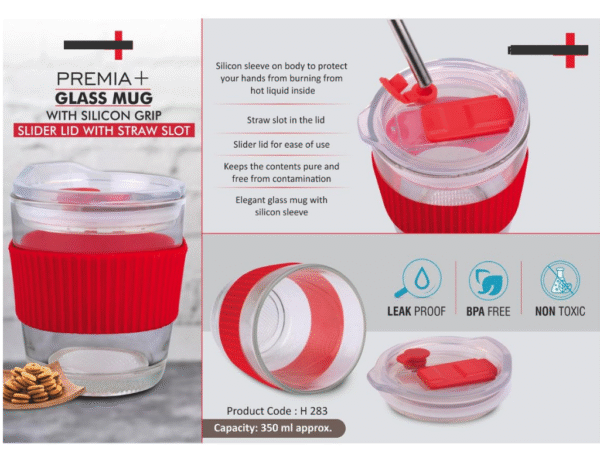 elegant 350 ml glass mug