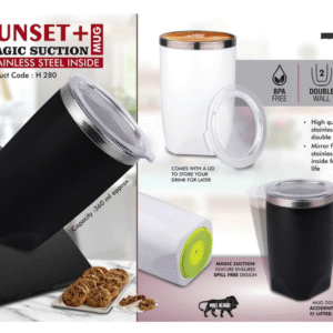 Sunset Stainless Steel Mug with Lid