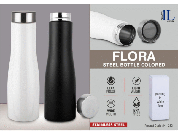 Flora Steel Bottle Colored