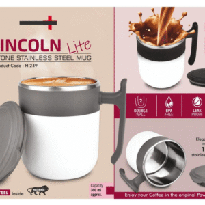 lincoln lite 2 tone stainless steel mug
