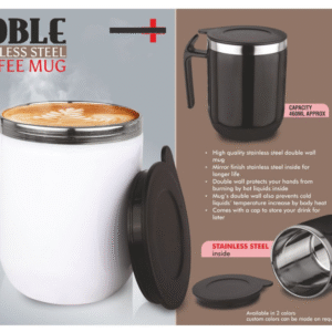 Noble Stainless Steel Double Wall Coffee Mug