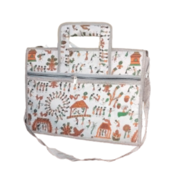 jute grey madhuvani bag