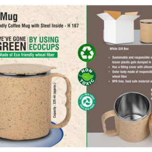 ecocup wheat fiber coffee mug – 225ml