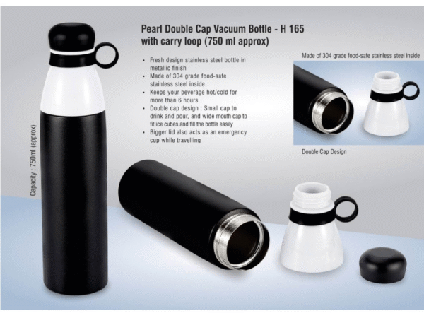 pearl double cap vacuum bottle – 750ml