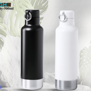 500ml stainless steel bottle with loop cap and sleek matte finish