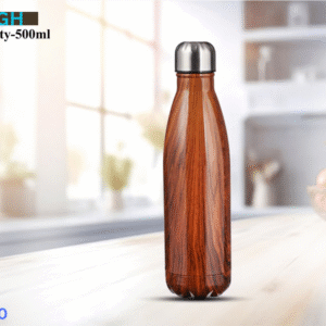 500ml wooden finish stainless steel bottle