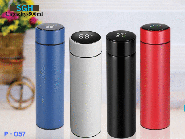 stainless steel thermos bottle with led temperature display