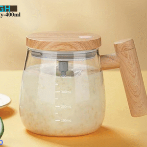 wooden style glass jug