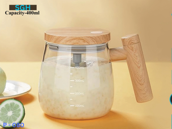 wooden style glass jug